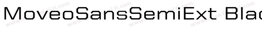 MoveoSansSemiExt BlackItalic字体转换